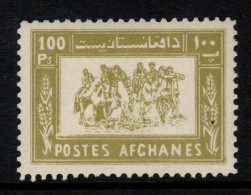 Afghanistan Cat 595 1961 Buzhashi Game 100p Olive MNH - Afganistán