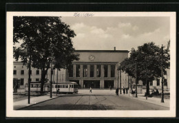 AK Dessau, Strassenbahnverkehr Vor Dem Hauptbahnhof  - Dessau