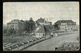 AK Göppingen, Bezirkskrankenhaus, Rückansicht Und Eingang Eberhardstrasse  - Göppingen