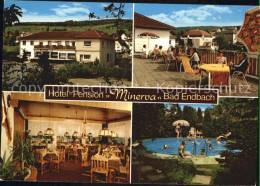 72393225 Bad Endbach Hotel Pension Minerva Terrasse Gastraum Swimmingpool Bad En - Altri & Non Classificati