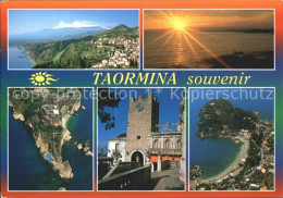 72392766 Taormina Sizilien Fliegeraufnahme Taormina - Other & Unclassified
