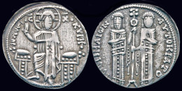 Andronicus II Palaeologus With Michael IX AR Basilikon - Bizantinas