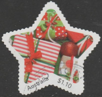 AUSTRALIA - DIE-CUT-USED 2020 $1.10 "MyStamps" - Christmas Star - Usati