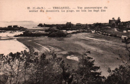 Trégastel - Vue Panoramique Du Sentier Des Douaniers: La Plage, Les Sept Îles - Trégastel