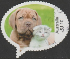 AUSTRALIA - DIE-CUT-USED 2020 $1.10 "MyStamps" - Pets - Puppy And Kitten - Gebruikt