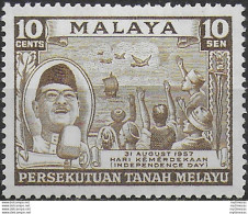 1957 Malayan Federation Indipendence Day 1v. MNH SG N.5 - Otros & Sin Clasificación