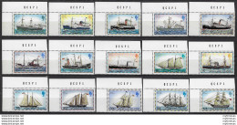 1978 Falkland Islands Steam And Sail Ships 15v. MNH SG N. 331A/45B - Other & Unclassified