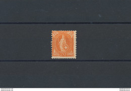 1908 SVIZZERA - "Benziger Platte" - 20 Cent Orange Scuro , Dentellato 11 ½ X 11 - Autres & Non Classés