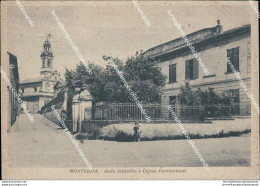 Cc233 Cartolina Montodine Asilo Infantile E Chiesa Parrochiale Cremona - Cremona