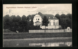 AK Lübeck, Regimentshaus Infanterie-Regiment  - Luebeck