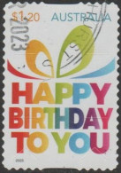 AUSTRALIA - DIE-CUT-USED 2023 $1.20 Special Occasions - Happy Birthday - Gebraucht