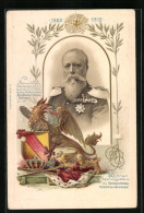 Präge-AK Zum Fünfzigjährigen Regierungs-Jubiläum Des Grossherzogs Friedrich Von Baden, 1852-1902  - Familles Royales