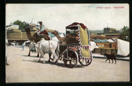 AK Tajpore, Street Scene, Kamele Und Rinderwagen  - India
