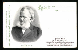 AK Dichter Henrik Ibsen Im Portrait  - Writers