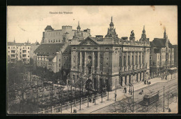 AK Berlin, Theater Des Westens Mit Strassenbahn  - Tramways