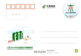 China Postcard 2024/JP283 Beijing 2024 All-China Philatelic Exhibition For First Day Cover  1v MNH - Postkaarten