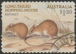 AUSTRALIA - DIE-CUT-USED 2023 $1.20 Extinct Mammals - Long-tailed Hopping-Mouse - Gebraucht