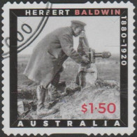 AUSTRALIA - DIE-CUT-USED 2024 $1.50 Anzac Day- Picturing War - Herbert Baldwin - Usati
