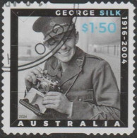 AUSTRALIA - DIE-CUT-USED 2024 $1.50 Anzac Day- Picturing War - George Silk - Gebruikt