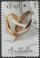 AUSTRALIA - DIE-CUT-USED 2024 $3.00 Special Occasions - Wedding Rings - Gebraucht