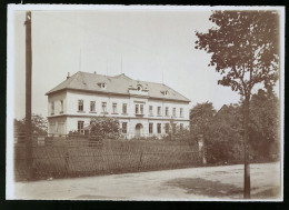 Fotografie Brück & Sohn Meissen, Ansicht Burkersdorf I. Erzg., Schule, Schulhaus  - Plaatsen