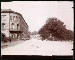 Fotografie Brück & Sohn Meissen, Ansicht Grossenhain, Meissner Strasse Mit Bismarck-Denkmal & Hotel  - Lieux