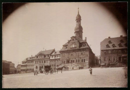 Fotografie Brück & Sohn Meissen, Ansicht Waldenburg, Rathaus Und Ratskeller  - Lieux