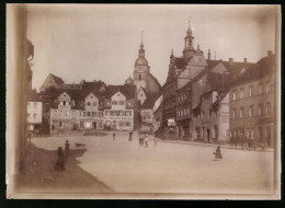 Fotografie Brück & Sohn Meissen, Ansicht Colditz, Obermarkt Mit Ladengeschäft S.A. Weiss & A. Burgold  - Lieux