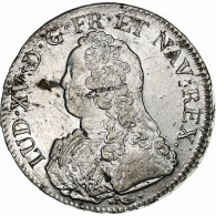 France, Louis XV, Ecu Aux Branches D'olivier, 1734, Bayonne, Argent, TTB+ - 1715-1774 Luis XV El Bien Amado