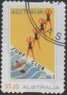 AUSTRALIA - DIE-CUT-USED 2024 $1.20 Gert Sellheim Travel Posters - Surf Club - Usati