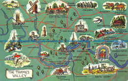 R153562 The Thames Valley. A Map. Photo Precision. Colourmaster - Wereld