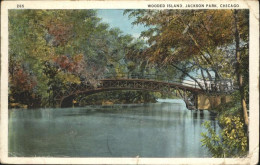 71031820 Chicago_Heights Jackson Park Wooded Island Bruecke - Andere & Zonder Classificatie