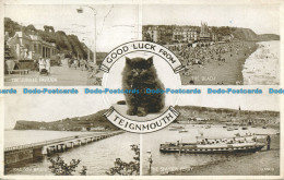 R153572 Good Luck From Teignmouth. Multi View. Valentine. Photo Brown. 1948 - Monde