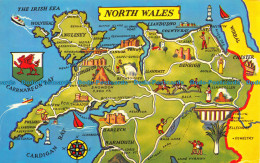 R153574 North Wales. A Map. Photo Precision. Colourmaster - Monde