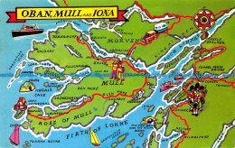 R153575 Oban Mull And Iona. A Map. Photo Precision. Colourmaster. 1983 - Wereld