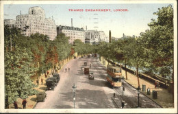 70985897 London Thames Embankment Strassenbahn - Autres & Non Classés