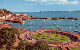 R153592 Princess Gardens And Harbour From Rock Walk. Torquay. 1964 - World