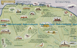 R154170 North Norfolk. Norwich. A Map. Salmon. No 4557 - Monde