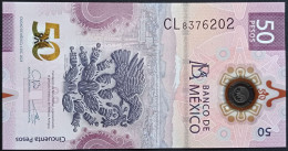 MEXICO $50 ! SERIES CL 6-DEC-2023 ! Galia Bor. Sign. AXOLOTL POLYMER NOTE Mint BU Crisp Read Descr. For Notes - Mexique