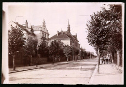 Fotografie Brück & Sohn Meissen, Ansicht Rochlitz I. Sa., Blick In Die Bismarckstrasse Mit Der Realschule  - Places