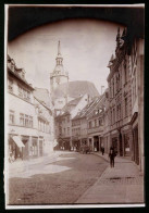 Fotografie Brück & Sohn Meissen, Ansicht Naumburg / Saale, Blick In Die Salzstrasse Mit Geschäften Und Wenzelskirche  - Lugares