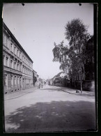 Fotografie Brück & Sohn Meissen, Ansicht Neustadt I. Sa., Blick In Die Bahnhofstrasse, Buchdruckerei A. Oskar Hempel  - Lugares