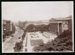 Fotografie Brück & Sohn Meissen, Ansicht Budapest, Blick Auf Den Museumring Mit Strassenbahne  - Plaatsen