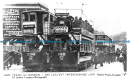 R154180 Trams In Merton. The LCC Lut Interchange. Pamlin Prints. RP - Monde