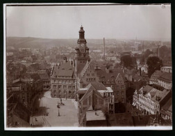 Fotografie Brück & Sohn Meissen, Ansicht Döbeln I. Sa., Blick Auf Die Stadt Mit Dem Rathaus  - Lieux