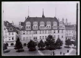 Fotografie Brück & Sohn Meissen, Ansicht Naumburg / Saale, Blick Auf Das Rathaus Mit Apotheke  - Orte