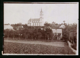 Fotografie Brück & Sohn Meissen, Ansicht Staucha, Teilansicht Des Ortes Mit Blick Zur Kirche  - Lieux