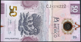 MEXICO $50 ! SERIES CJ7376222 ANGEL # 6-DEC-2023 !  AXOLOTL POLYMER NOTE Mint BU Crisp Read Descr. For Notes - Mexico