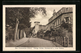 AK Bad Freienwalde, Heilige Hallen, Waldschloss Und Hotel Villa Helene  - Bad Freienwalde