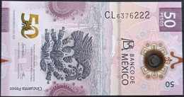 MEXICO $50 ! SERIES CL6376222 ANGEL # 6-DEC-2023 !  AXOLOTL POLYMER NOTE Mint BU Crisp Read Descr. For Notes - Mexiko